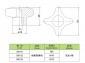 铜星型螺母螺丝螺母紧固件
